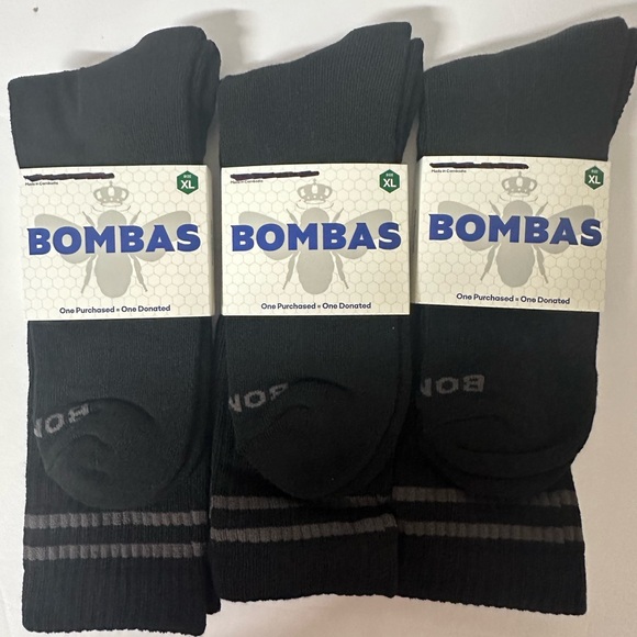 Bombas Other - Bombas  Black Socks 3 pairs Size M/L/XL
